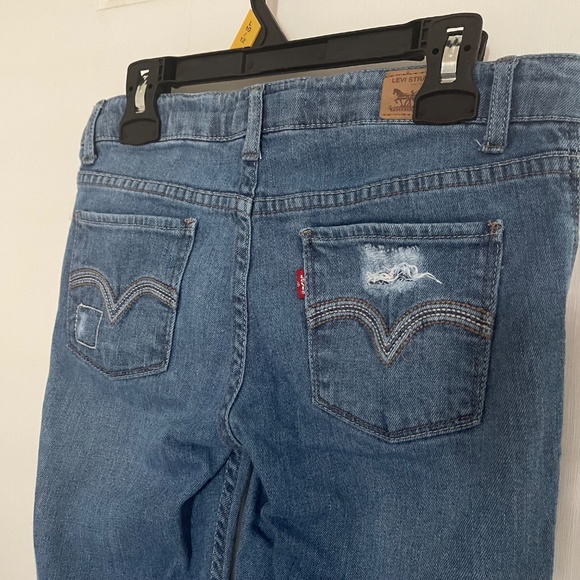 Levi’s GIRLS  Distressed Jeans Size 14 regular - Picture 10 of 16